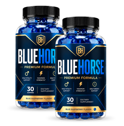 2 bottles of Blue Horse